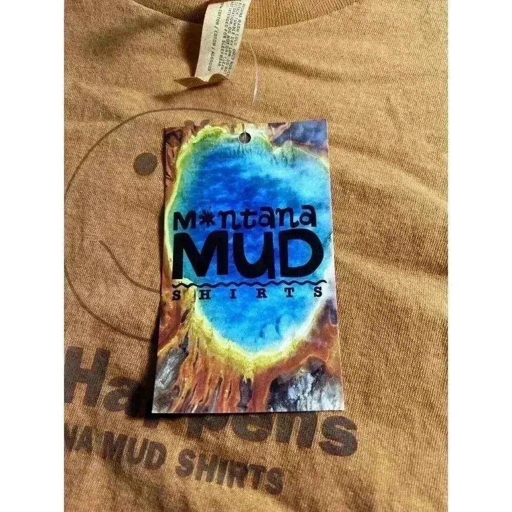 Dirt Happens Montana Mud Shirt Size 4 Smiley Face Kids T-shirt New With Tags NWT